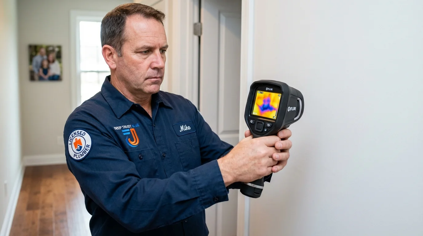 Thermal imaging leak detection by Johns Plumbing LLC in Loudonville